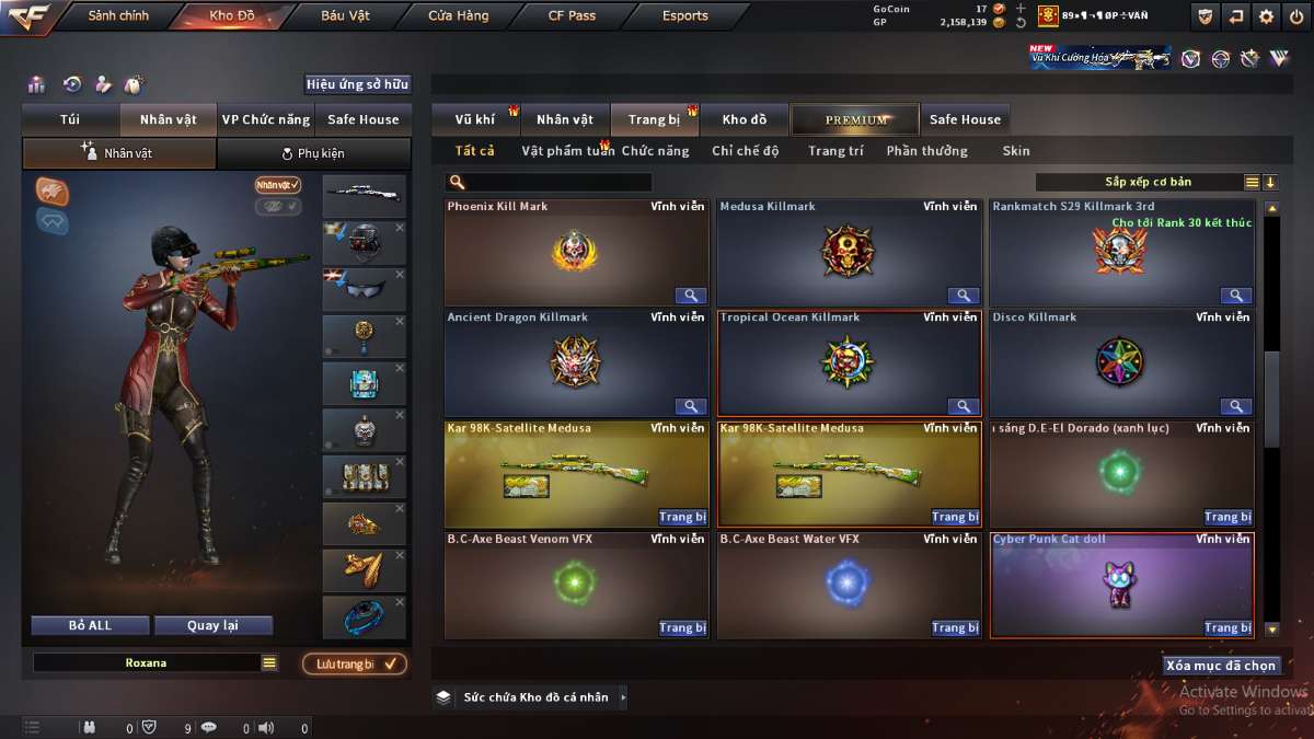 shop acc cf uy tin gia re